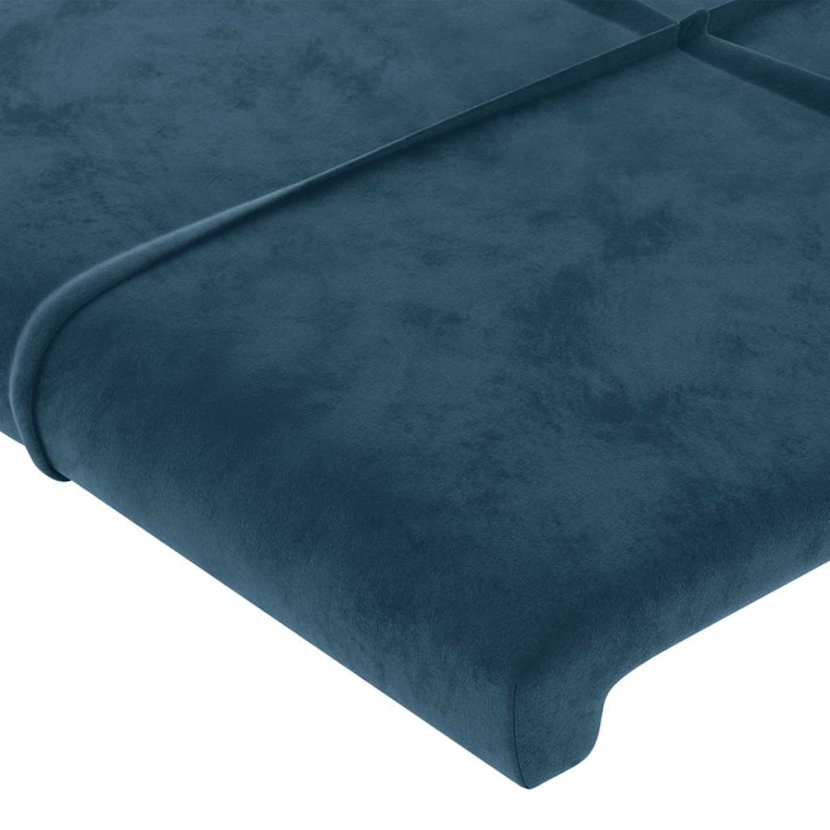 vidaXL Κεφαλάρι με Πτερύγια Σκούρο Μπλε 93x16x78/88 εκ. Βελούδινο