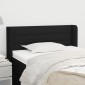 vidaXL Κεφαλάρι με Πτερύγια Μαύρο 103x16x78/88 εκ. Υφασμάτινο