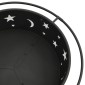 vidaXL Τζάκι Εξωτερικού Χώρου XXL 76 εκ. Ατσάλινο με Σκαλιστήρι