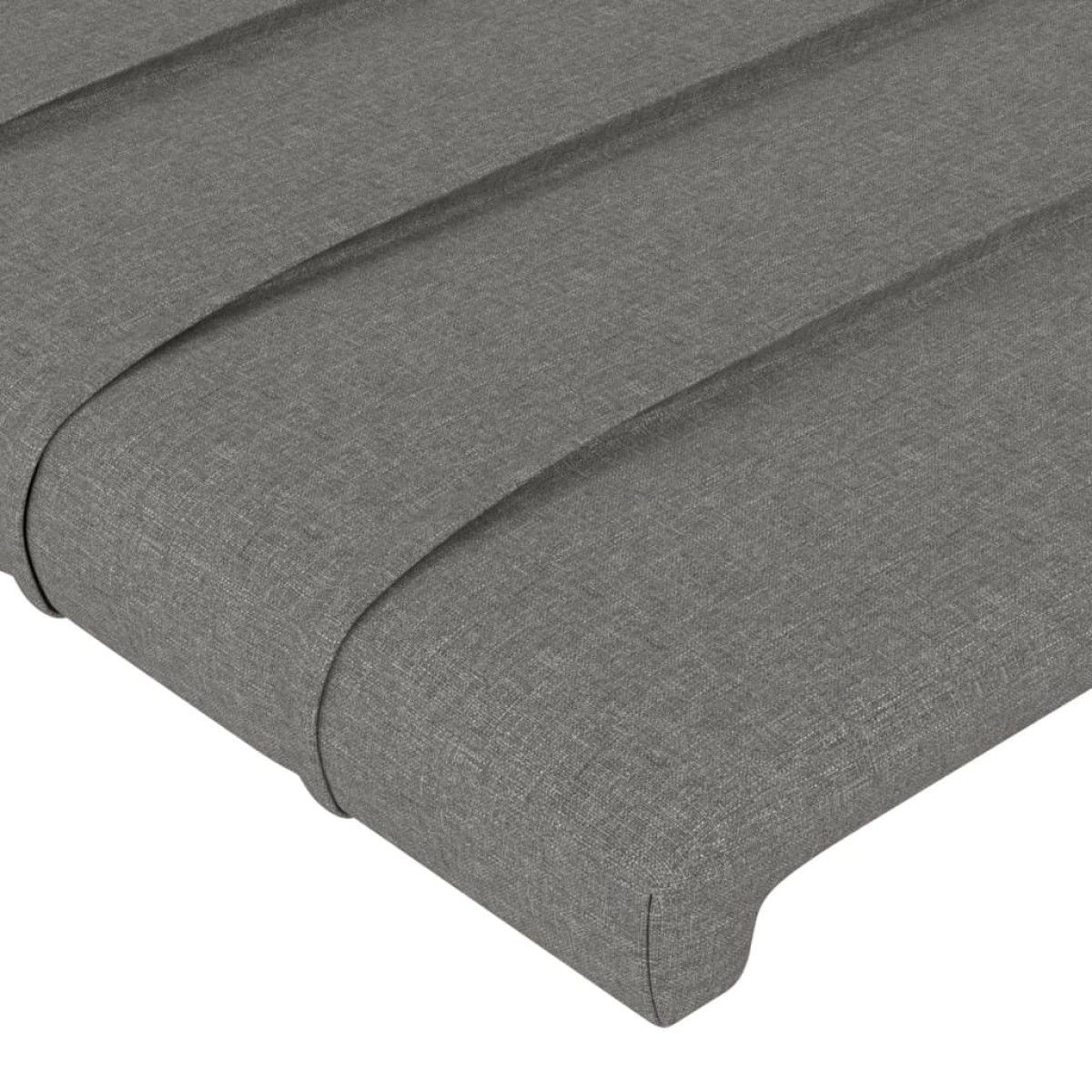 vidaXL Κεφαλάρι με Πτερύγια Σκούρο Γκρι 203x16x78/88 εκ. Υφασμάτινο