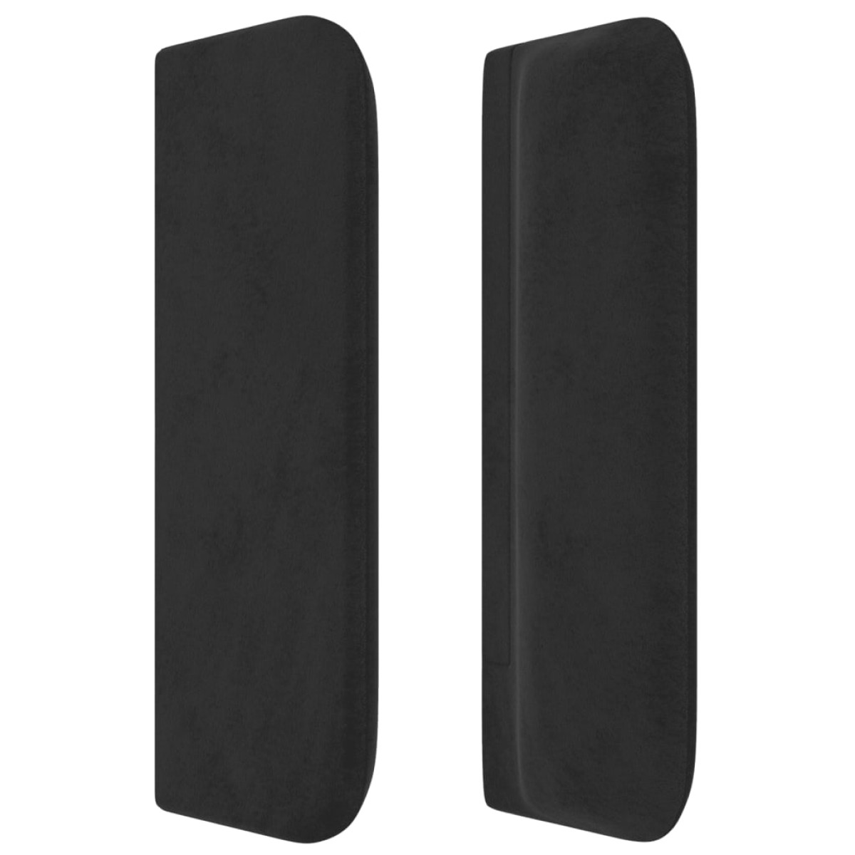 vidaXL Κεφαλάρι με Πτερύγια Μαύρο 83x16x78/88 εκ. Βελούδινο