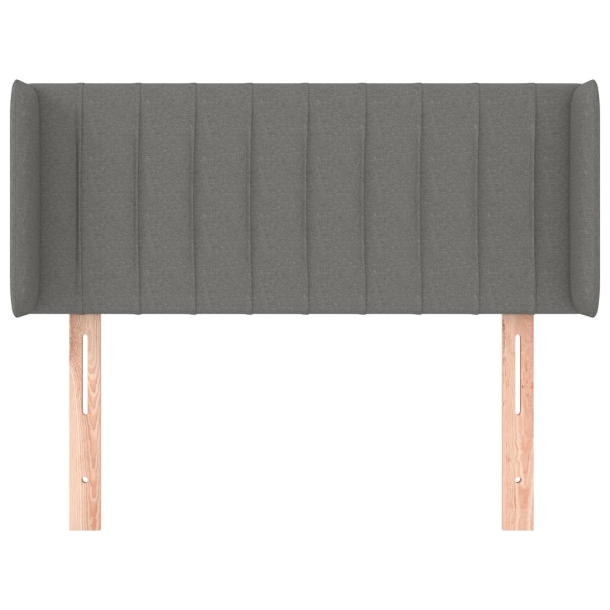 vidaXL Κεφαλάρι με Πτερύγια Σκούρο Γκρι 93x16x78/88 εκ. Υφασμάτινο