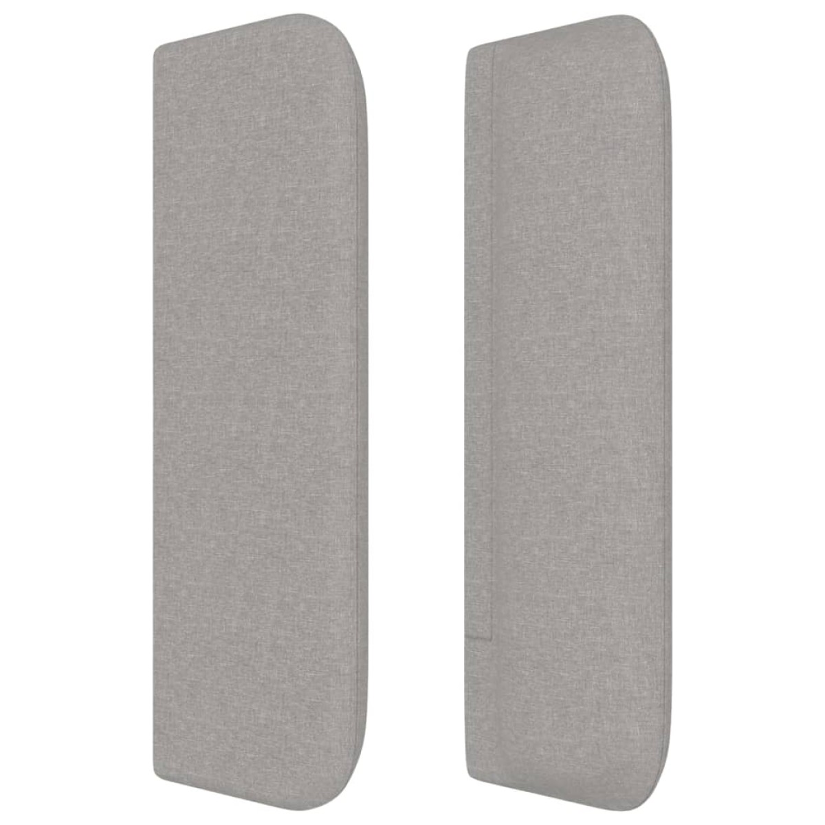 vidaXL Κεφαλάρι με Πτερύγια Ανοιχτό Γκρι 163x16x78/88 εκ. Υφασμάτινο