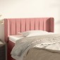 vidaXL Κεφαλάρι με Πτερύγια Ροζ 93x16x78/88 εκ. Βελούδινο