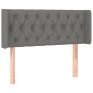 vidaXL Κεφαλάρι με Πτερύγια Σκούρο Γκρι 93x16x78/88 εκ. Υφασμάτινο