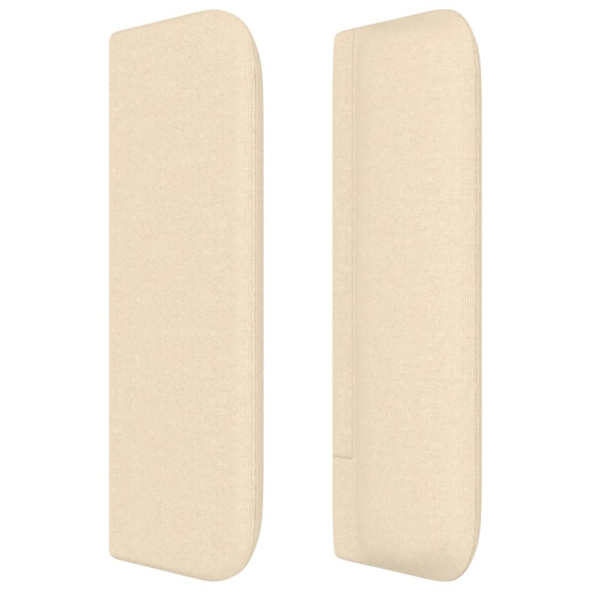 vidaXL Κεφαλάρι με Πτερύγια Κρεμ 203x16x78/88 εκ. Υφασμάτινο
