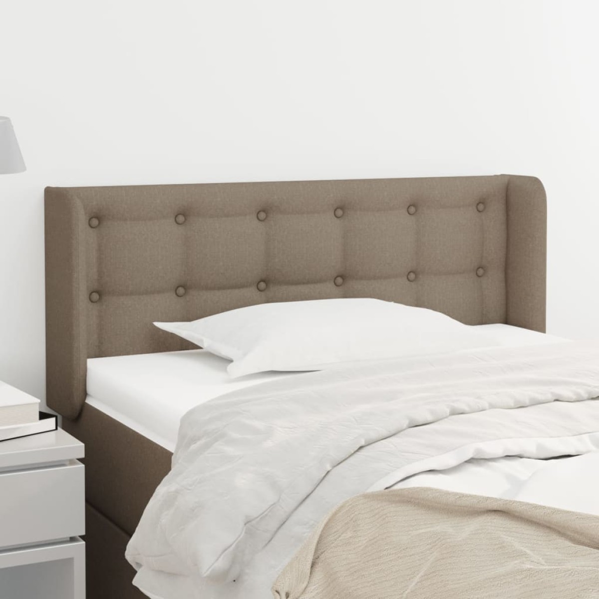 vidaXL Κεφαλάρι με Πτερύγια Taupe 83x16x78/88 εκ. Υφασμάτινο