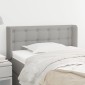 vidaXL Κεφαλάρι με Πτερύγια Ανοιχτό Γκρι 93x16x78/88 εκ. Υφασμάτινο