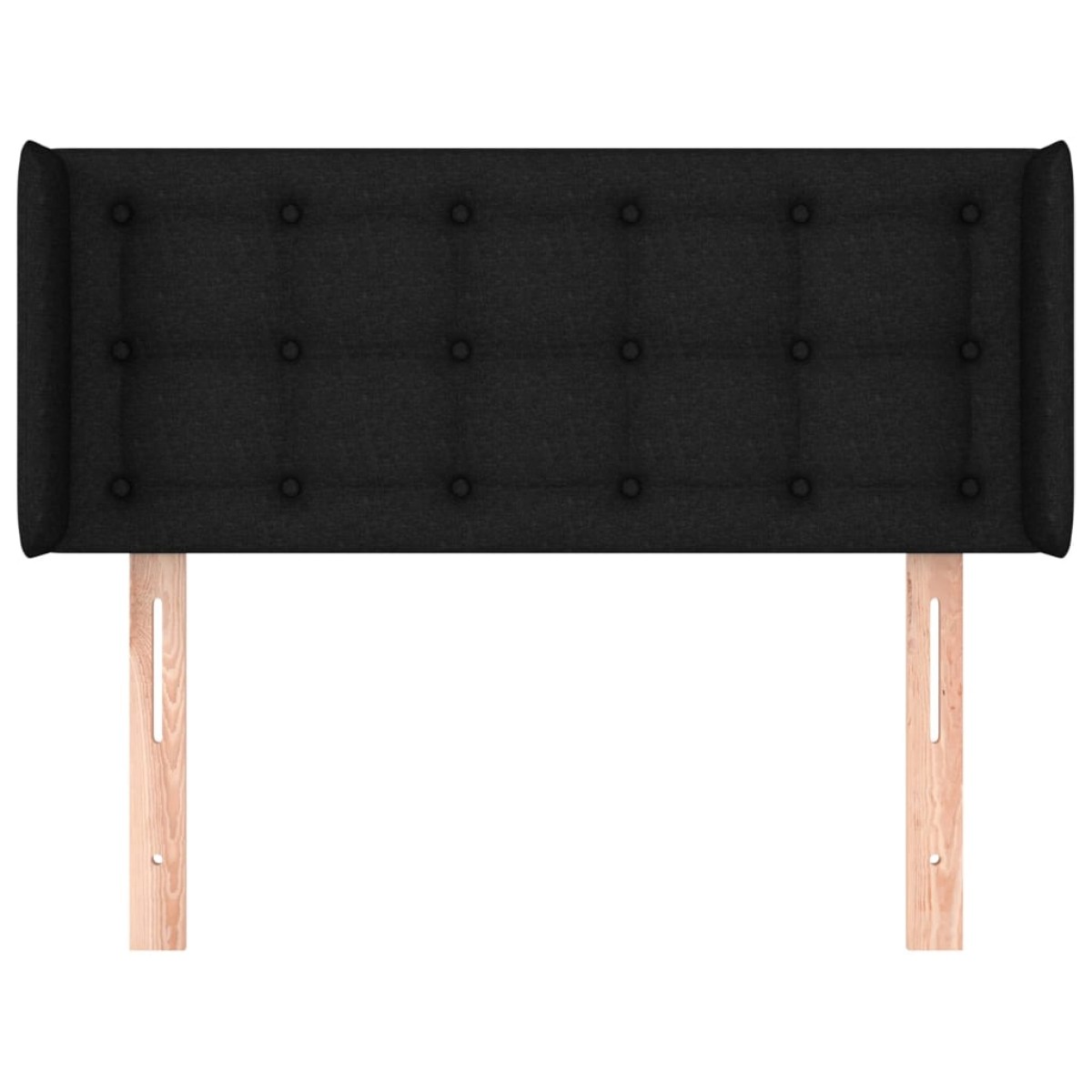vidaXL Κεφαλάρι με Πτερύγια Μαύρο 93x16x78/88 εκ. Υφασμάτινο