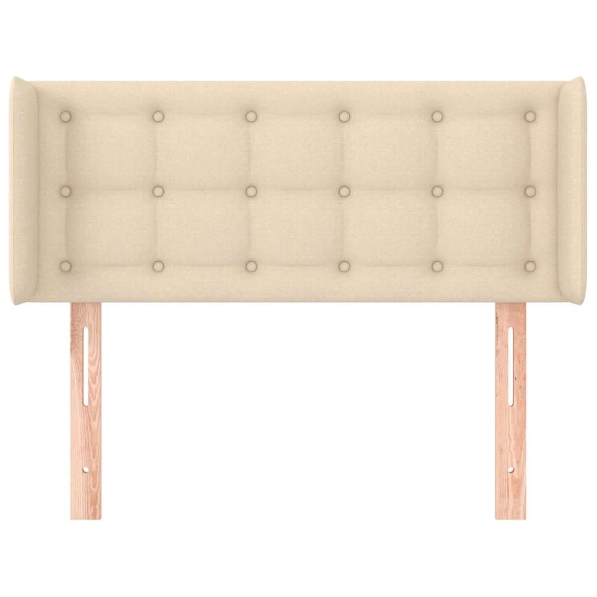 vidaXL Κεφαλάρι με Πτερύγια Κρεμ 93x16x78/88 εκ. Υφασμάτινο