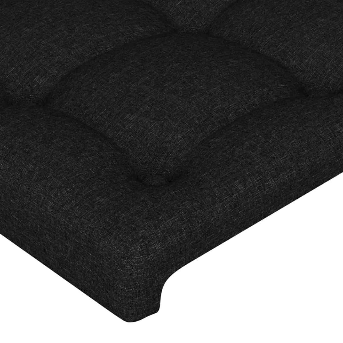 vidaXL Κεφαλάρι με Πτερύγια Μαύρο 183x16x78/88 εκ. Υφασμάτινο