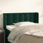vidaXL Κεφαλάρι με Πτερύγια Σκούρο Πράσινο 83x16x78/88 εκ. Βελούδινο