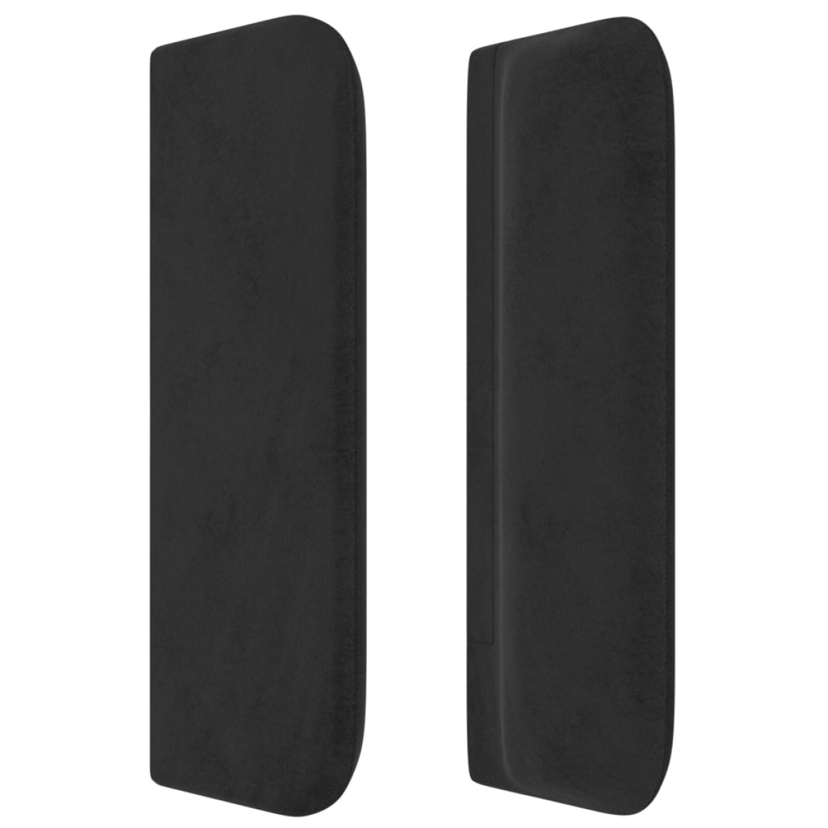 vidaXL Κεφαλάρι με Πτερύγια Μαύρο 93x16x78/88 εκ. Βελούδινο