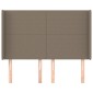 vidaXL Κεφαλάρι με Πτερύγια Taupe 147x16x118/128 εκ. Υφασμάτινο