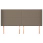 vidaXL Κεφαλάρι με Πτερύγια Taupe 203x16x118/128 εκ. Υφασμάτινο