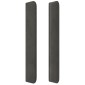 vidaXL Κεφαλάρι με Πτερύγια Σκούρο Γκρι 83x16x118/128εκ.Βελούδινο