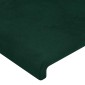 vidaXL Κεφαλάρι με Πτερύγια Πράσινο 93x16x118/128 εκ. Βελούδινο
