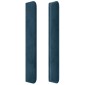 vidaXL Κεφαλάρι με Πτερύγια Σκούρο Μπλε 103x16x118/128 εκ. Βελούδινο