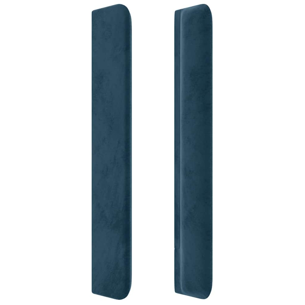 vidaXL Κεφαλάρι με Πτερύγια Σκούρο Μπλε 147x16x118/128 εκ. Βελούδινο