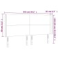 vidaXL Κεφαλάρι με Πτερύγια Πράσινο 163x16x118/128 εκ. Βελούδινο