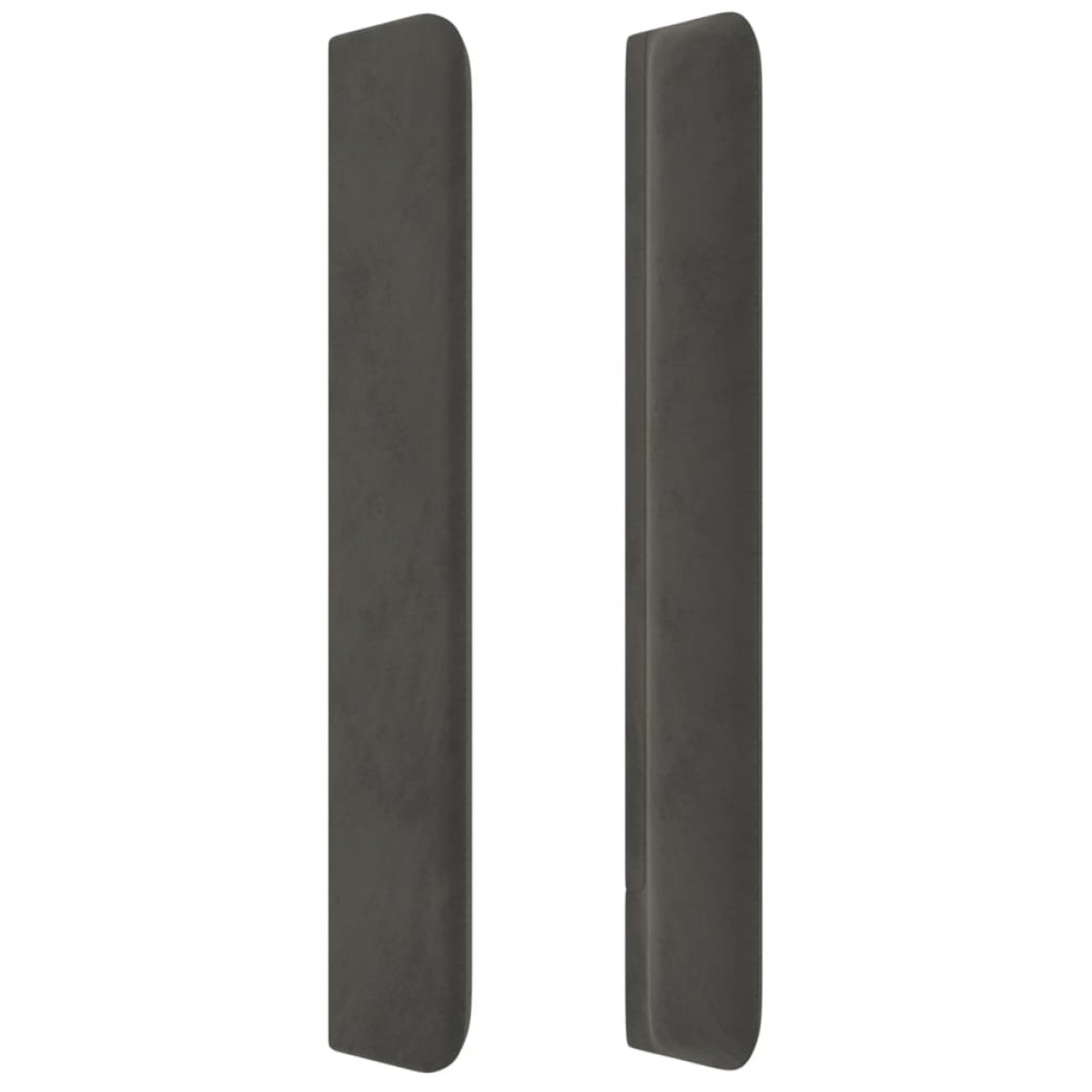 vidaXL Κεφαλάρι με Πτερύγια Σκούρο Γκρι 183x16x118/128 εκ. Βελούδινο