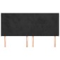 vidaXL Κεφαλάρι με Πτερύγια Μαύρο 203x16x118/128 εκ. Βελούδινο