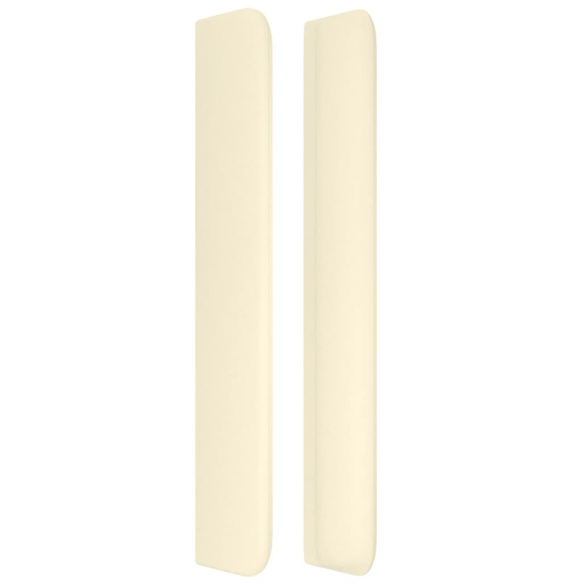 vidaXL Κεφαλάρι με Πτερύγια Κρεμ 83x16x118/128 εκ. Συνθετικό Δέρμα