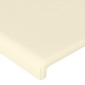 vidaXL Κεφαλάρι με Πτερύγια Κρεμ 83x16x118/128 εκ. Συνθετικό Δέρμα