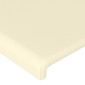 vidaXL Κεφαλάρι με Πτερύγια Κρεμ 147x16x118/128 εκ. Συνθετικό Δέρμα
