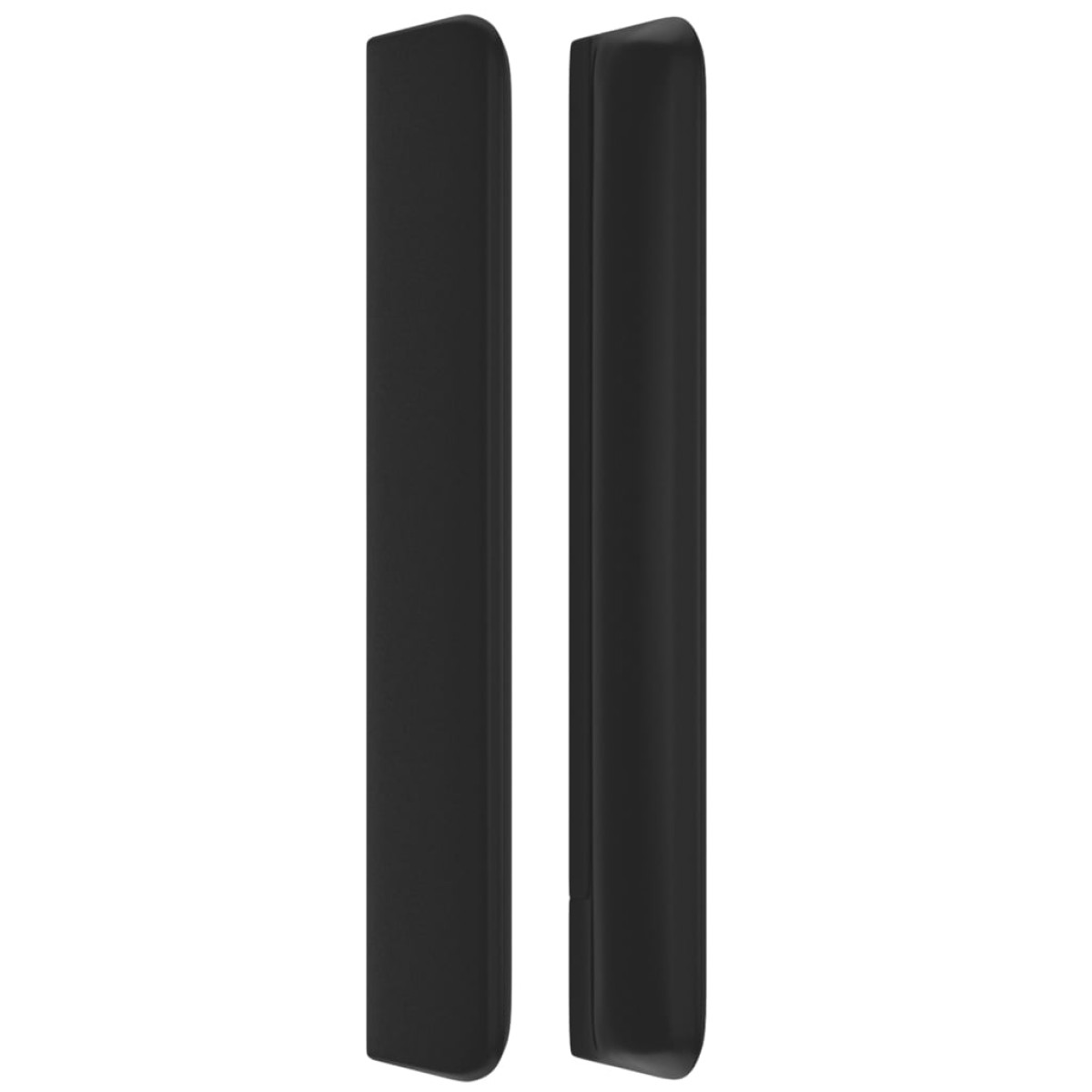 vidaXL Κεφαλάρι με Πτερύγια Μαύρο 163x16x118/128 εκ.Συνθετικό Δέρμα