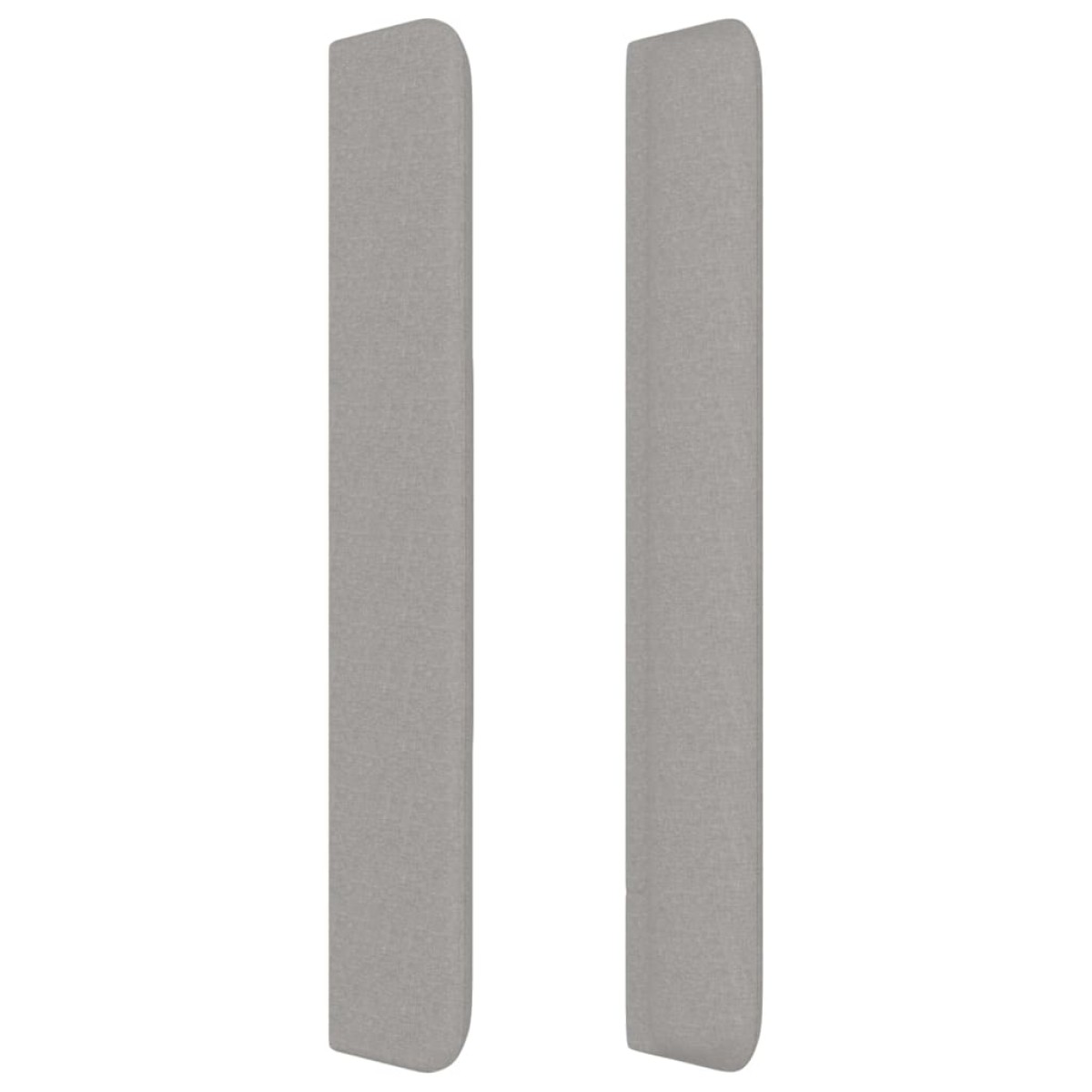 vidaXL Κεφαλάρι με Πτερύγια Ανοιχτό Γκρι 93x16x118/128 εκ. Υφασμάτινο