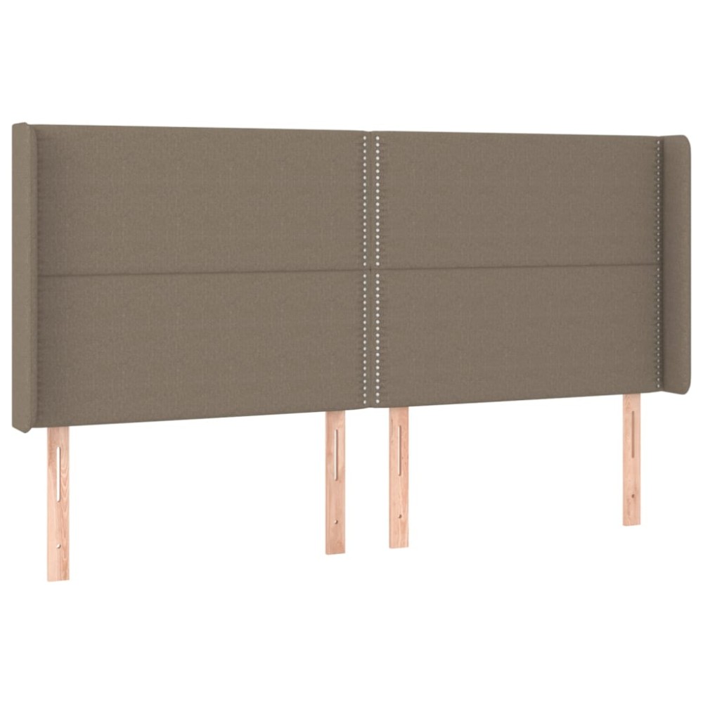 vidaXL Κεφαλάρι με Πτερύγια Taupe 203x16x118/128 εκ. Υφασμάτινο