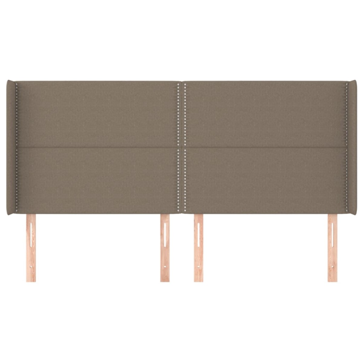 vidaXL Κεφαλάρι με Πτερύγια Taupe 203x16x118/128 εκ. Υφασμάτινο