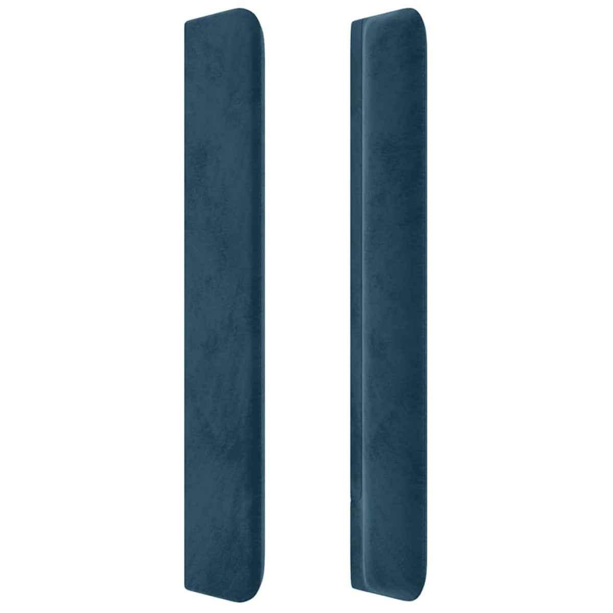vidaXL Κεφαλάρι με Πτερύγια Σκούρο Μπλε 83x16x118/128 εκ. Βελούδινο