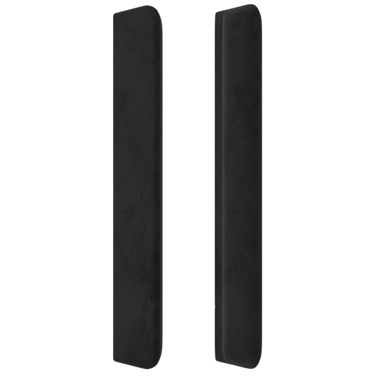 vidaXL Κεφαλάρι με Πτερύγια Μαύρο 103x16x118/128 εκ. Βελούδινο
