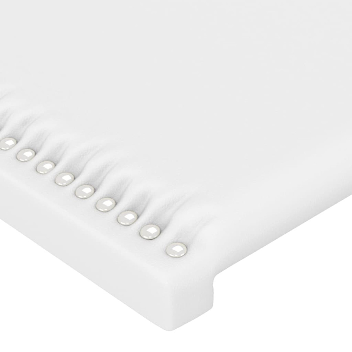 vidaXL Κεφαλάρι με Πτερύγια Λευκό 103x16x118/128 εκ.Συνθ. Δέρμα