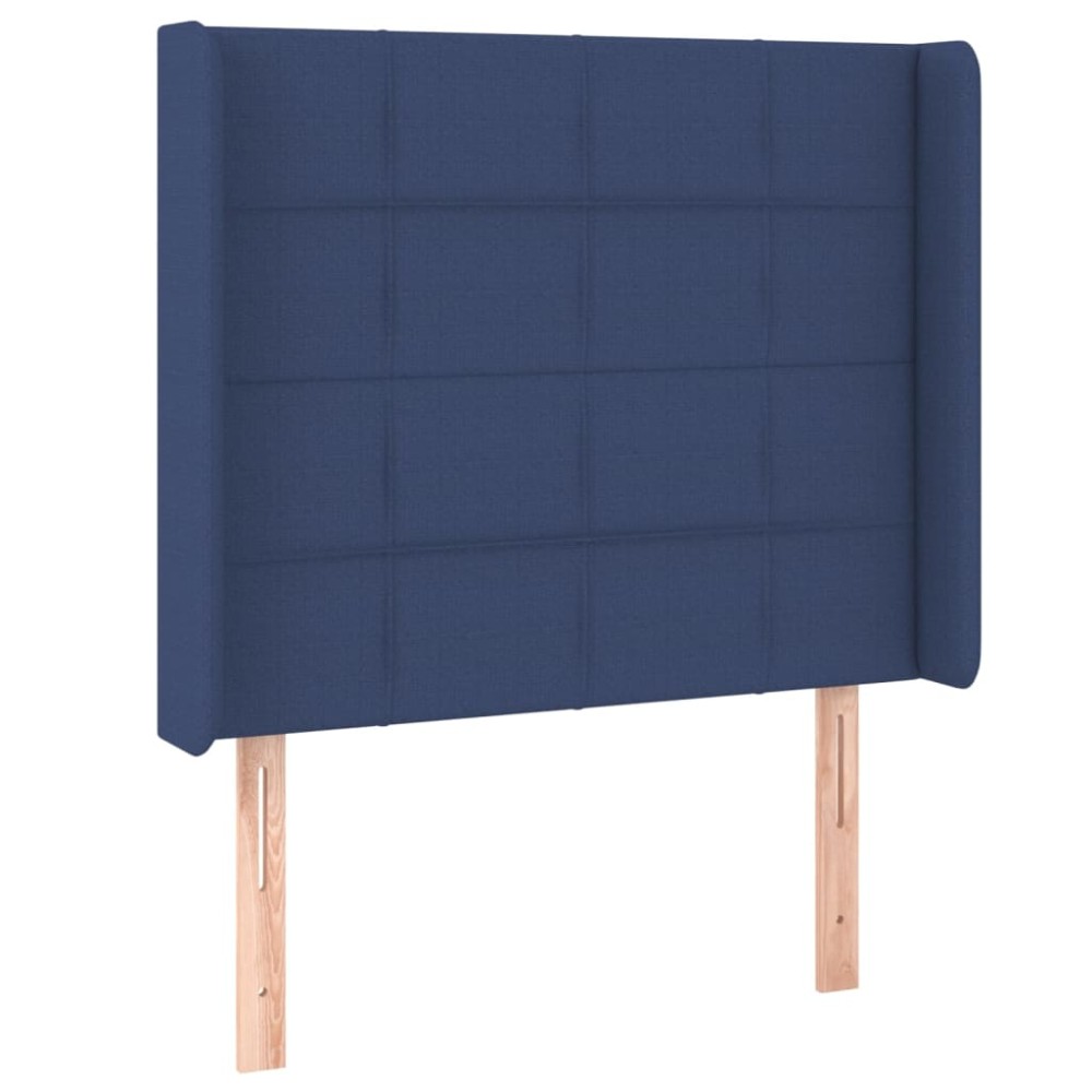 vidaXL Κεφαλάρι με Πτερύγια Μπλε 103x16x118/128 εκ. Υφασμάτινο