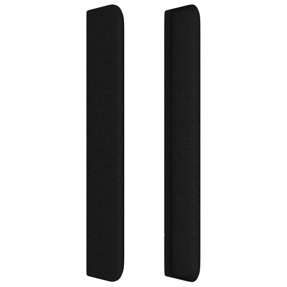 vidaXL Κεφαλάρι με Πτερύγια Μαύρο 203x16x118/128 εκ. Υφασμάτινο