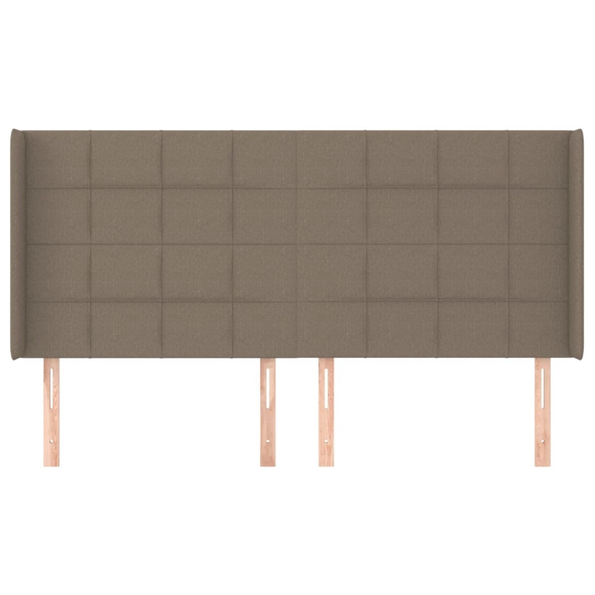 vidaXL Κεφαλάρι με Πτερύγια Taupe 203x16x118/128 εκ. Υφασμάτινο