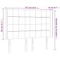 vidaXL Κεφαλάρι με Πτερύγια Πράσινο 147x16x118/128 εκ. Βελούδινο