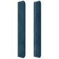 vidaXL Κεφαλάρι με Πτερύγια Σκούρο Μπλε 147x16x118/128 εκ. Βελούδινο