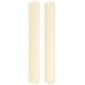 vidaXL Κεφαλάρι με Πτερύγια Κρεμ 83x16x118/128 εκ. Συνθετικό Δέρμα