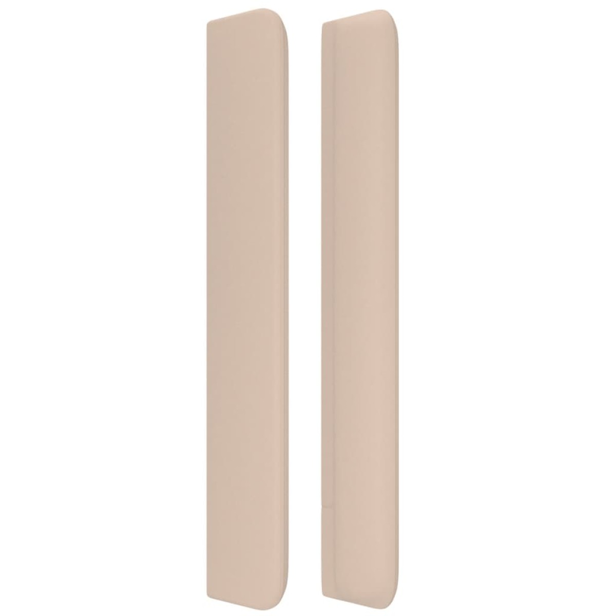 vidaXL Κεφαλάρι με Πτερύγια Καπουτσίνο 93x16x118/128 εκ. Συνθ. Δέρμα