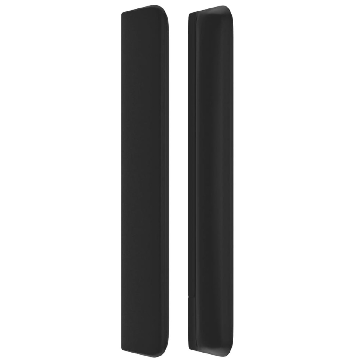 vidaXL Κεφαλάρι με Πτερύγια Μαύρο 103x16x118/128 εκ. Συνθ. Δέρμα