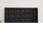 vidaXL Κεφαλάρι με Πτερύγια Μαύρο 103x16x118/128 εκ. Συνθ. Δέρμα