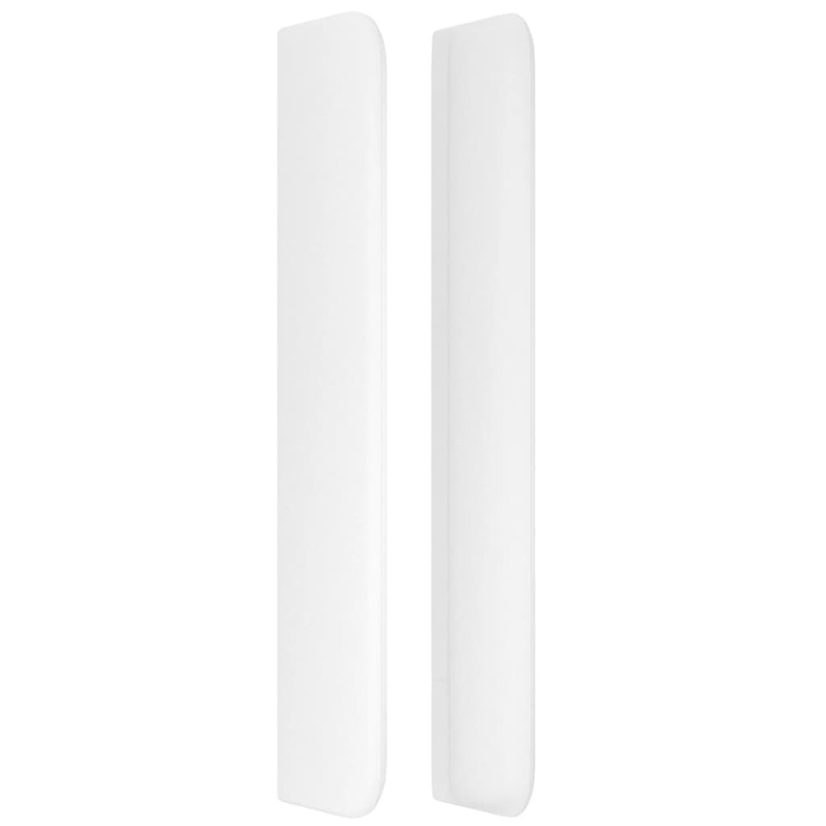 vidaXL Κεφαλάρι με Πτερύγια Λευκό 147x16x118/128 εκ. Συνθ. Δέρμα