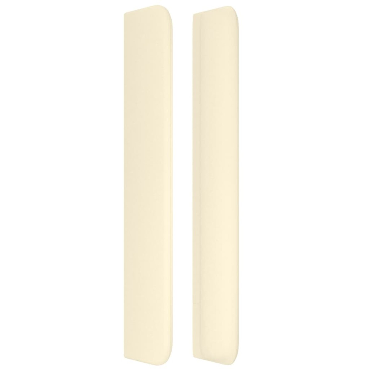 vidaXL Κεφαλάρι με Πτερύγια Κρεμ 163x16x118/128 εκ. Συνθετικό Δέρμα