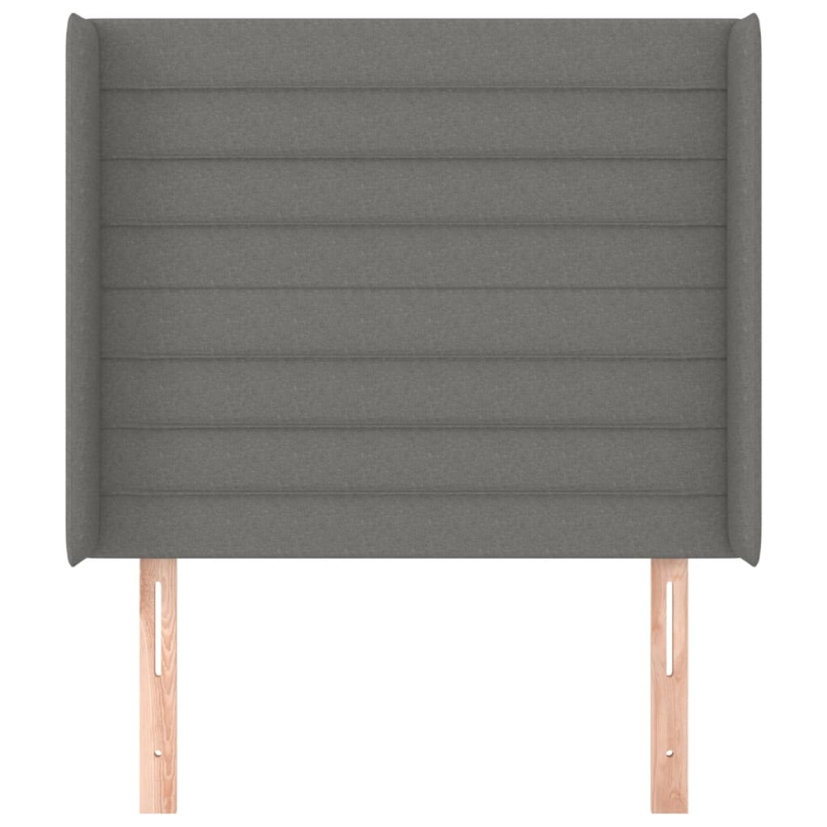vidaXL Κεφαλάρι με Πτερύγια Σκούρο Γκρι 83x16x118/128 εκ. Υφασμάτινο