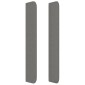 vidaXL Κεφαλάρι με Πτερύγια Σκούρο Γκρι 83x16x118/128 εκ. Υφασμάτινο