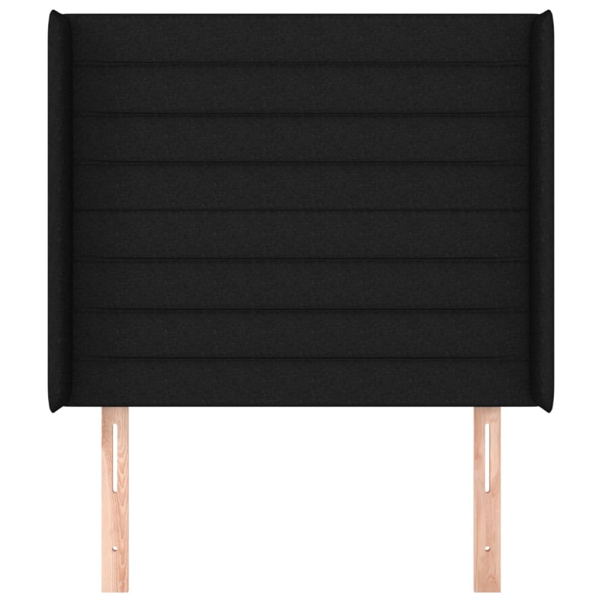 vidaXL Κεφαλάρι με Πτερύγια Μαύρο 83x16x118/128 εκ. Υφασμάτινο